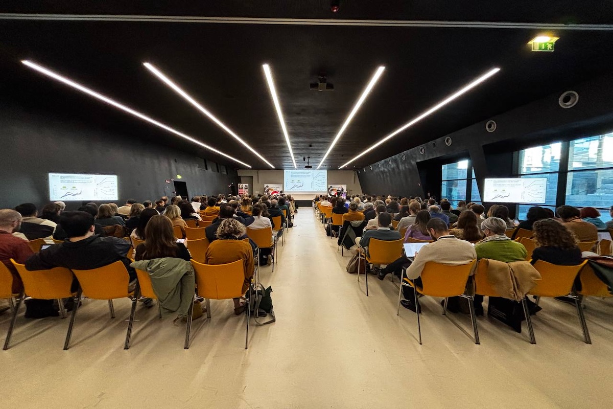 Una sessione plenaria durante l'evento al Noi Techpark