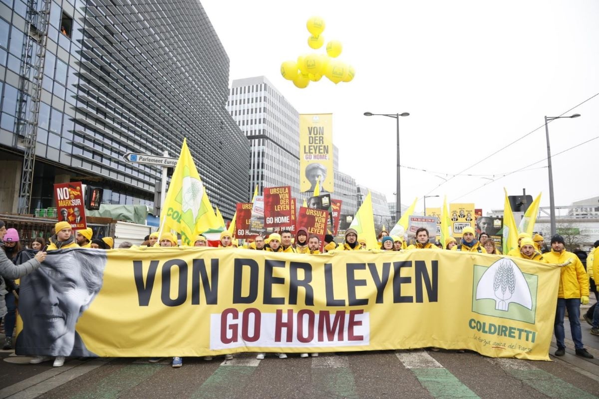 Coldiretti in corteo fino al Parlamento Europeo