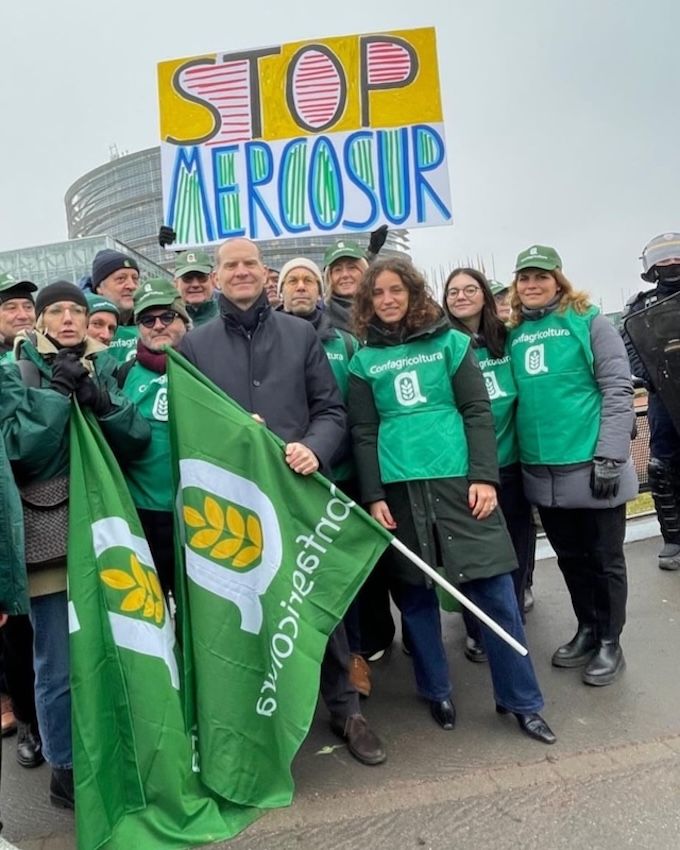 Confagricoltura alla protesta di Strasburgo