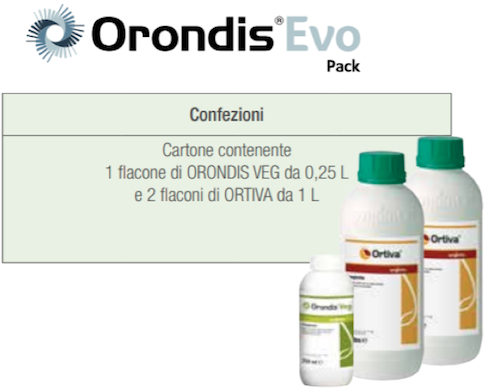 Orondis® Evo Pack: combi-pack contenente una confezione di Orondis® Veg e due di Ortiva®