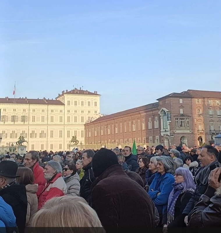 I cittadini a Torino alla manifestazione degli agricoltori