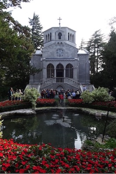 Un momento della visita al Parco Comunale di Villa Revoltella, Trieste