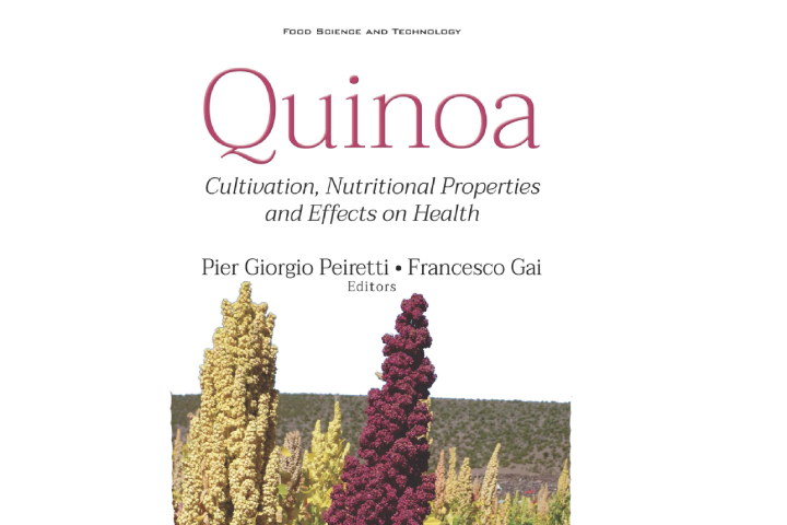 La copertina del libro 'Quinoa. Cultivation, nutritional properties and effects on health'