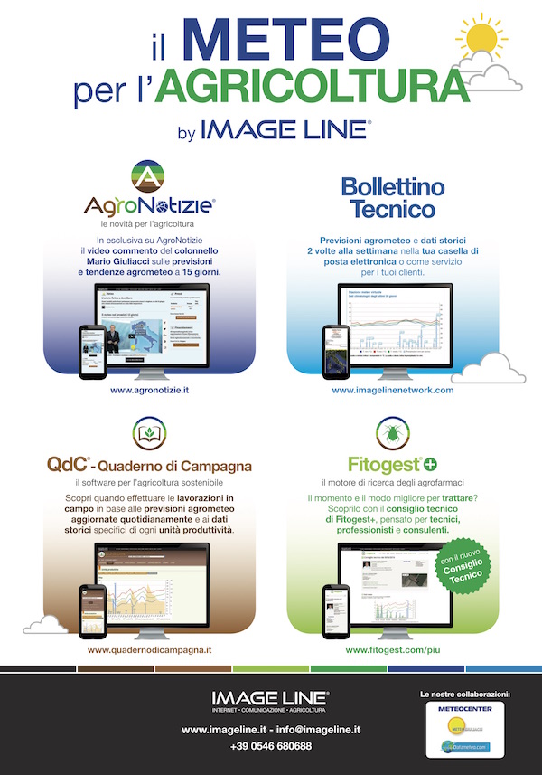Tutti i servizi di Image Line che implementano informazioni agro-meteo