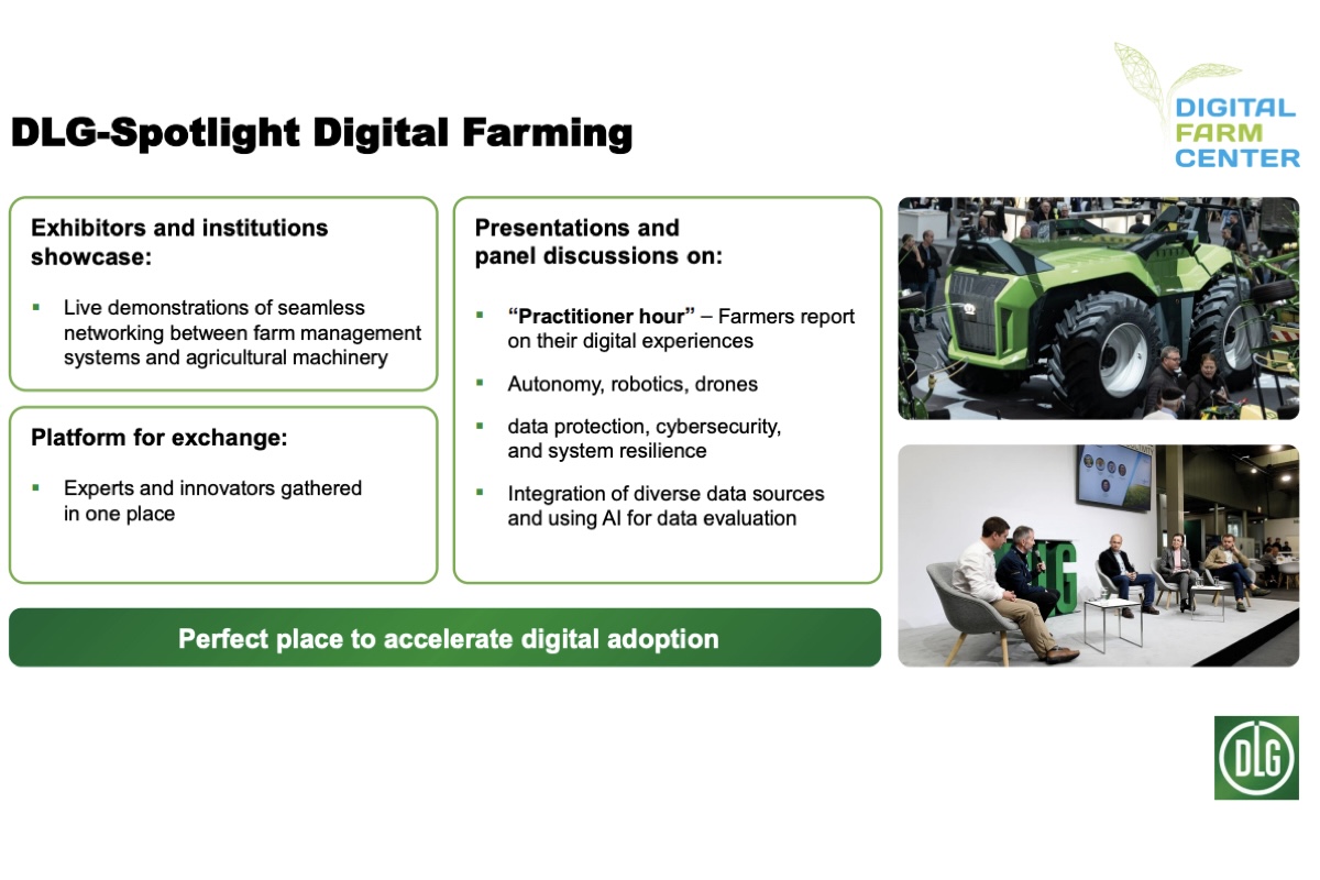 Tra gli eventi speciali Spotlight di Dlg ad Agritechnica 2025, c'è un evento dedicato all'agricoltura digitale