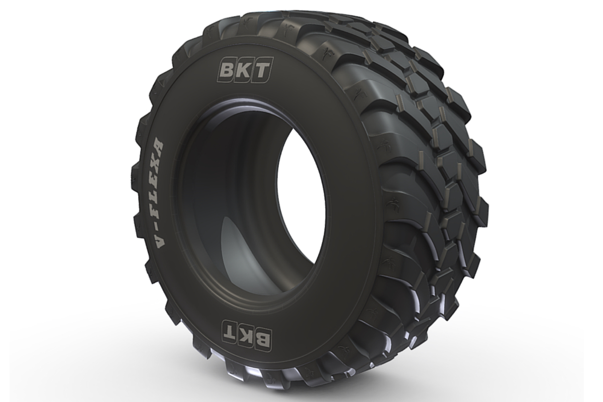 Il pneumatico V-FLEXA di BKT assicura performance elevate e un'ampia impronta a terra