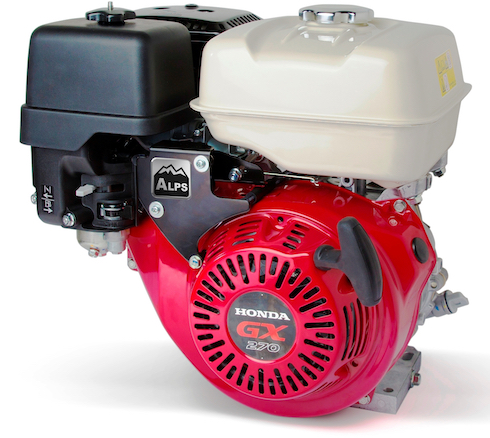 Motore a benzina Honda Alps GX270 ideale per il lavoro in pendenza