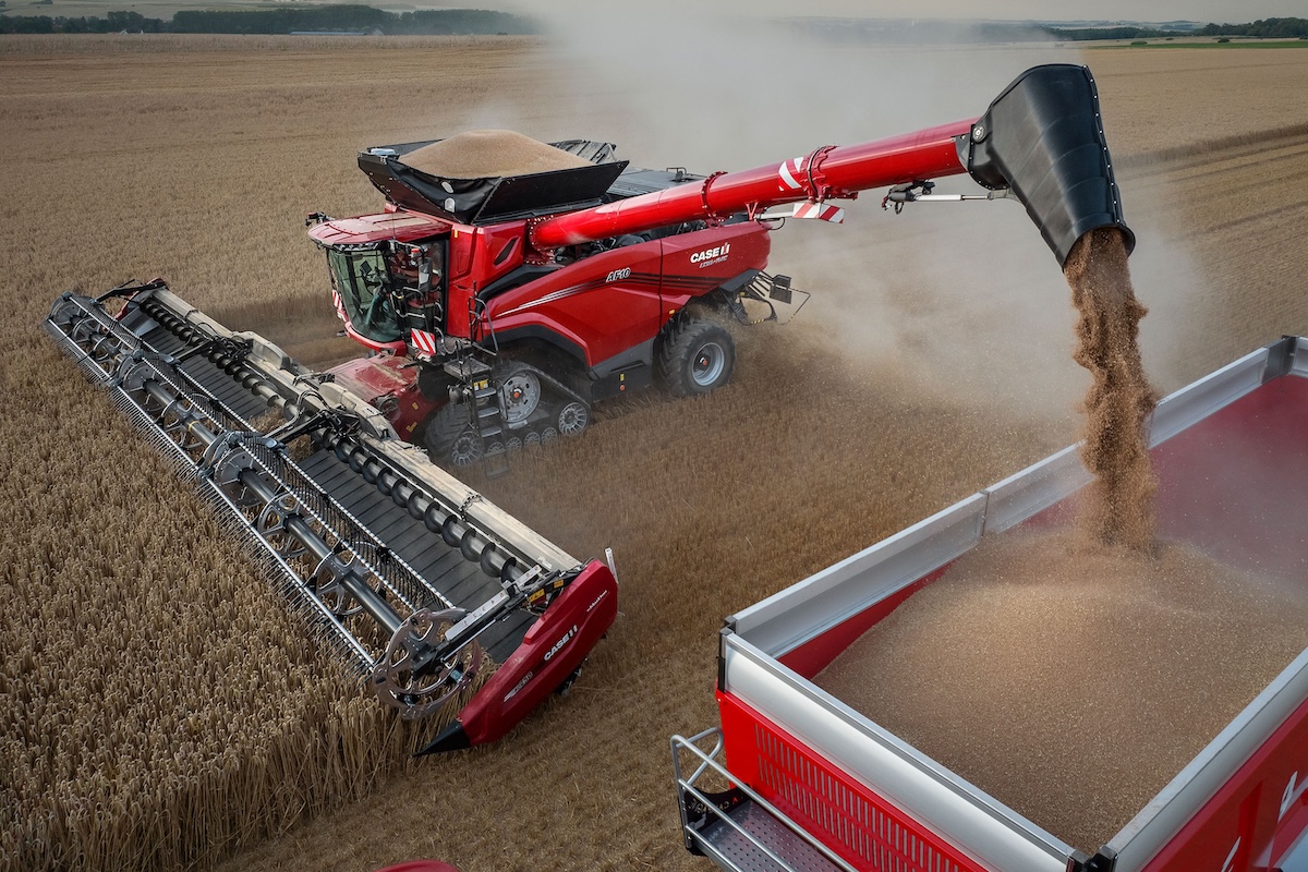 Il lungo rotore AFXL della mietitrebbia Case IH AF10 garantisce una capacità trebbiante superiore