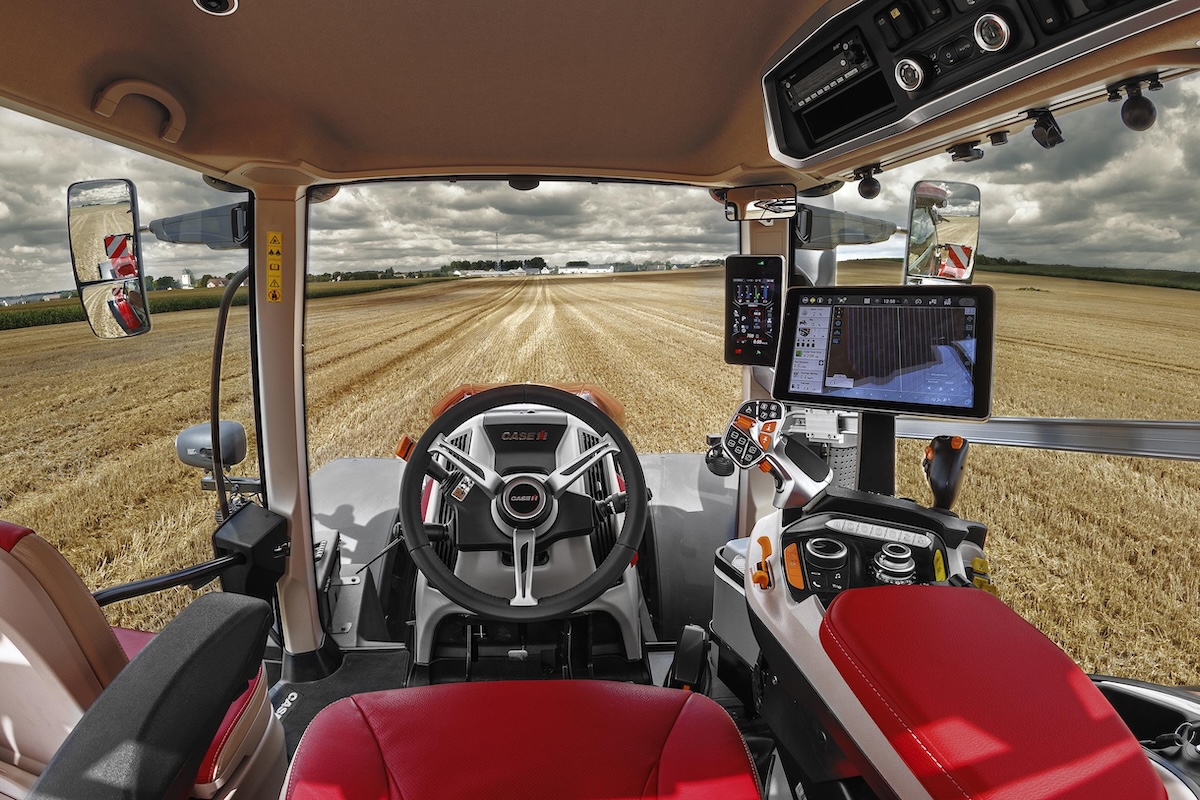 A bordo dei nuovi Case IH Optum i conducenti godono di alti livelli di comfort e visibilità