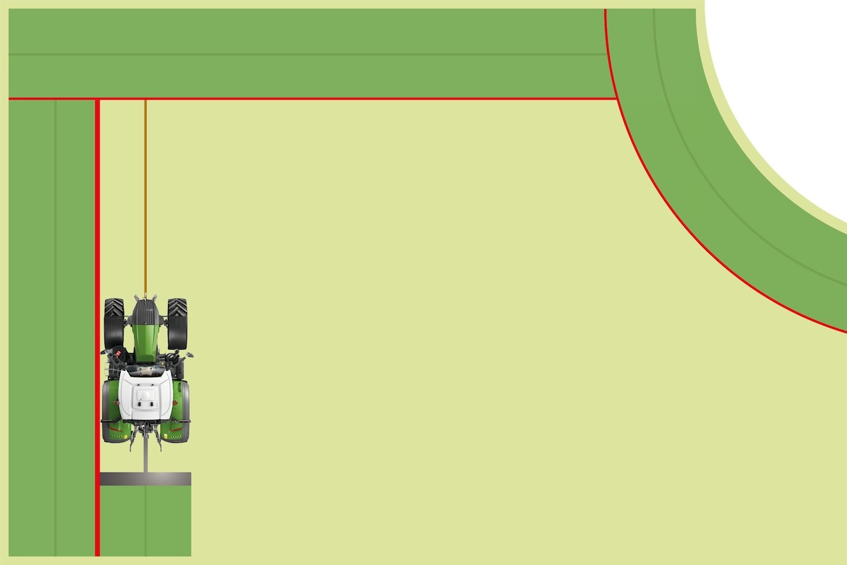 La funzione Coverage Guidance semplifica l'uso della guide automatica Fendt Guide per i driver meno esperti