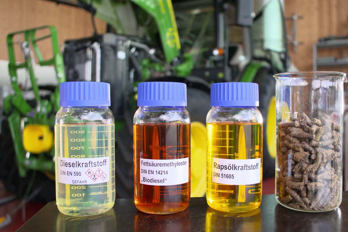 Alcuni dei biocarburanti utilizzabili nel motore John Deere MultiFuel