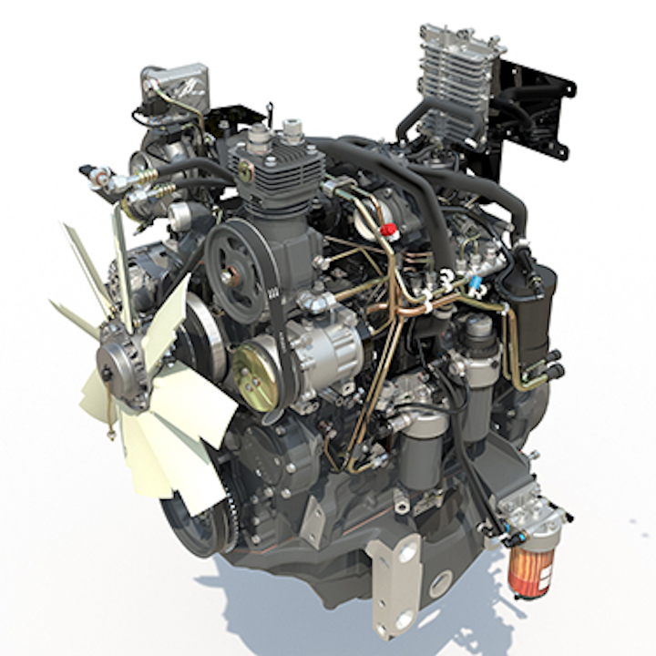 Valvola Wastegate elettronica sul turbocompressore del motore AGCO Power 44 LFTN-D5 dei MF 5S
