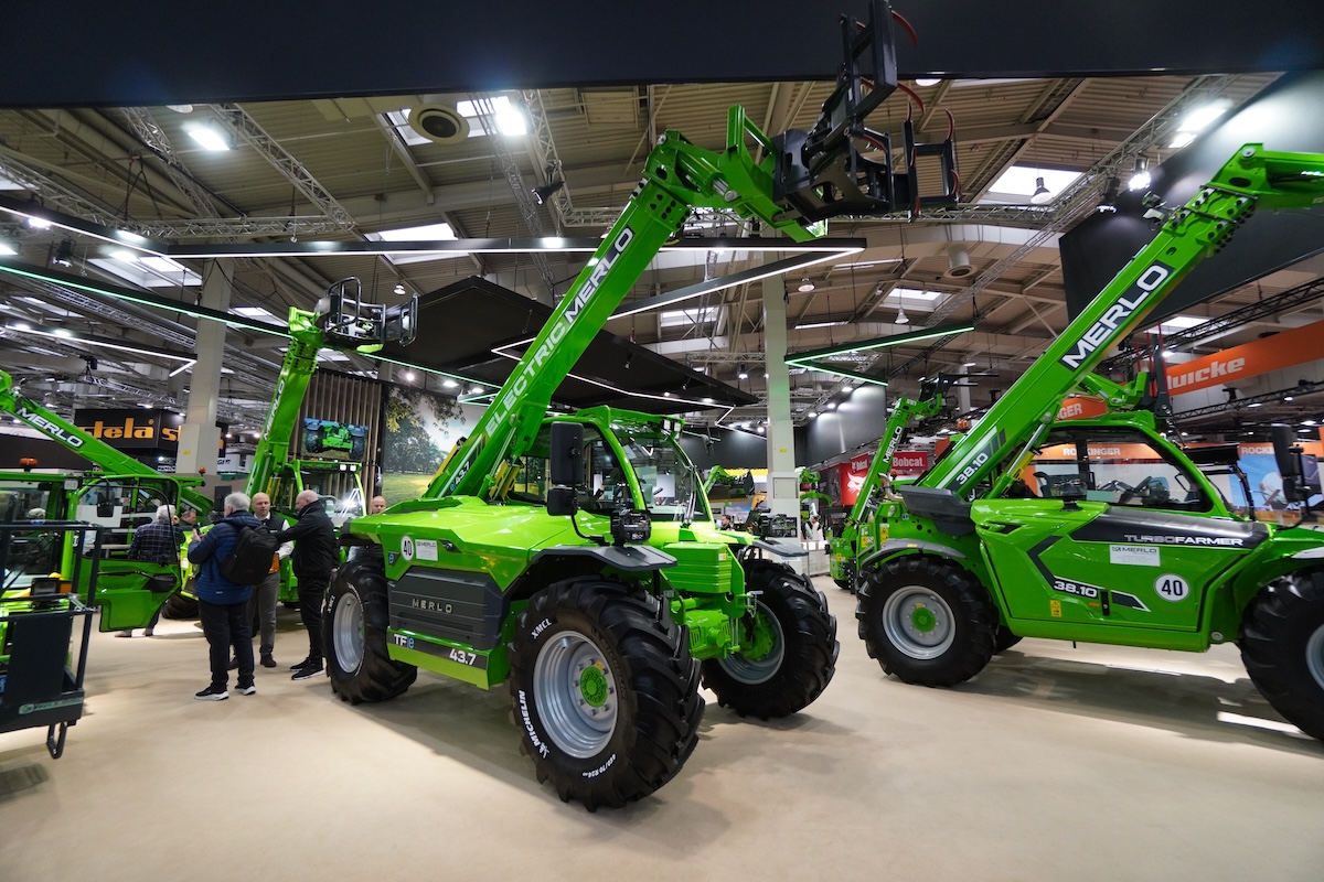 Sollevatore telescopico elettrico Merlo TFe43.7 visto ad Agritechnica 2023