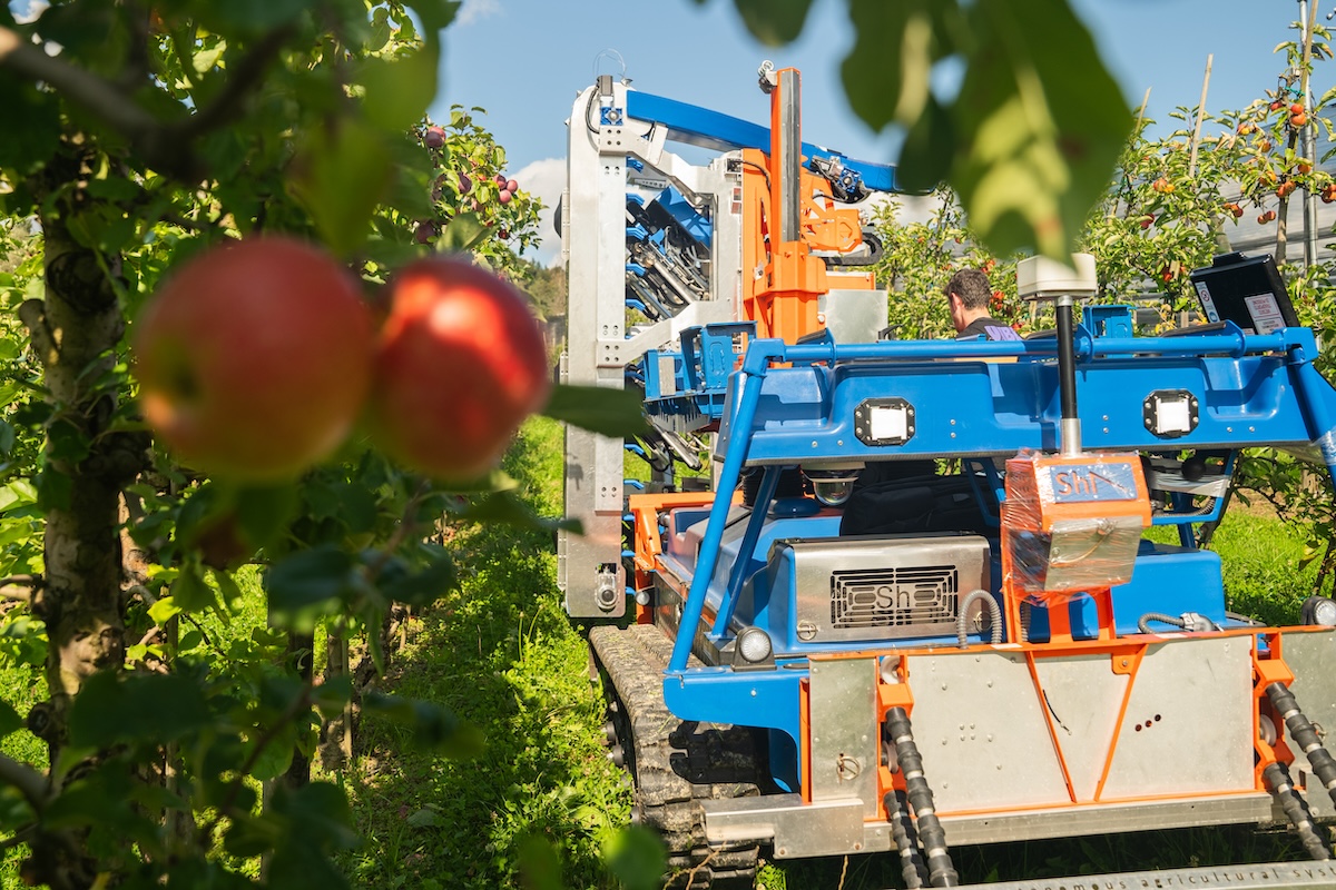 I sistemi robotici di PeK Automotive automatizzano diverse operazioni in frutteto e vigneto