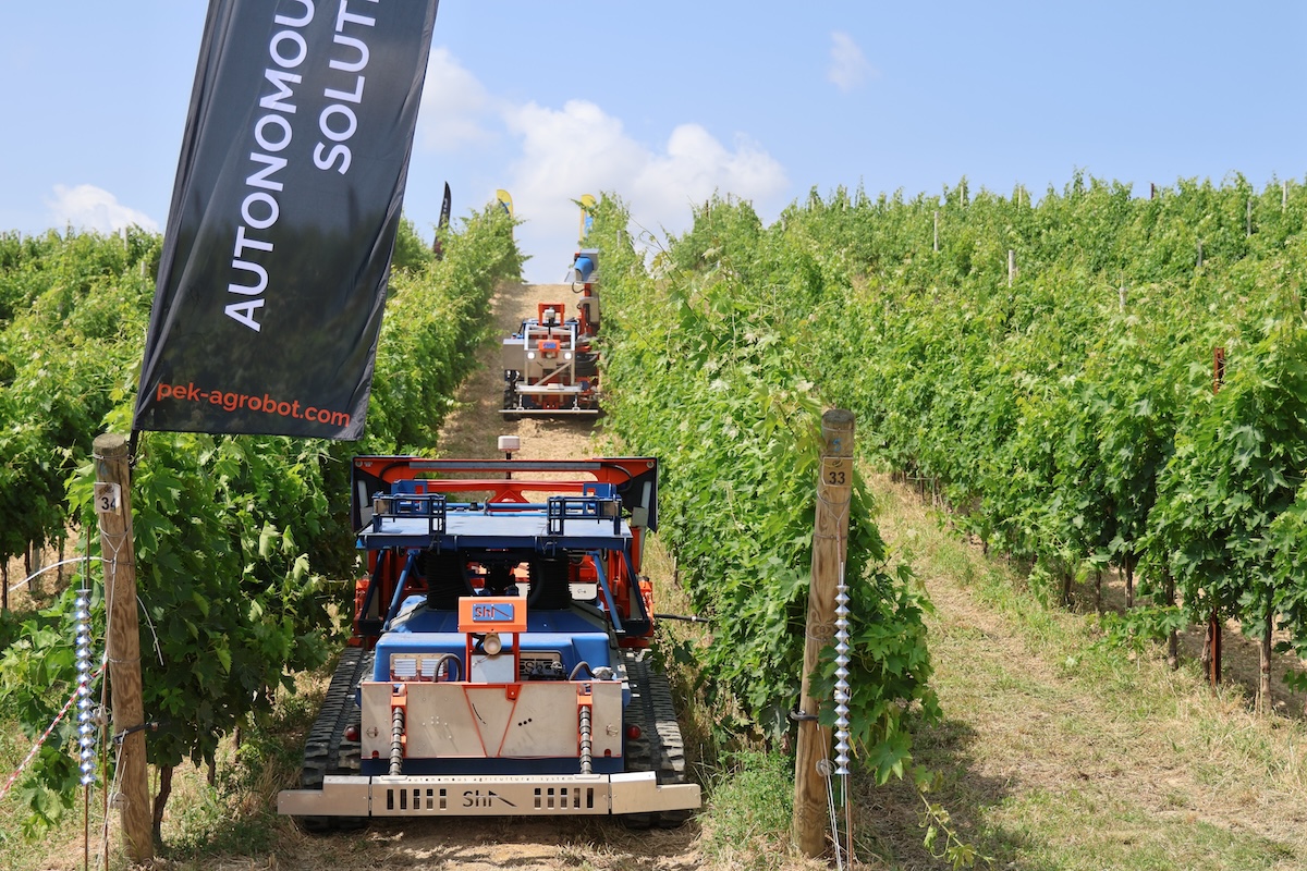 Il robot Slopehelper di PeK Automotive può eseguire diverse operazioni in vigneto