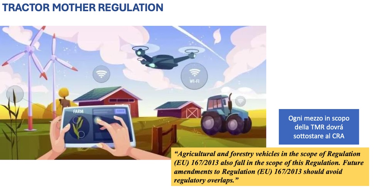 I trattori Mother Regulation dovranno sottostare al Cyber Resilience Act