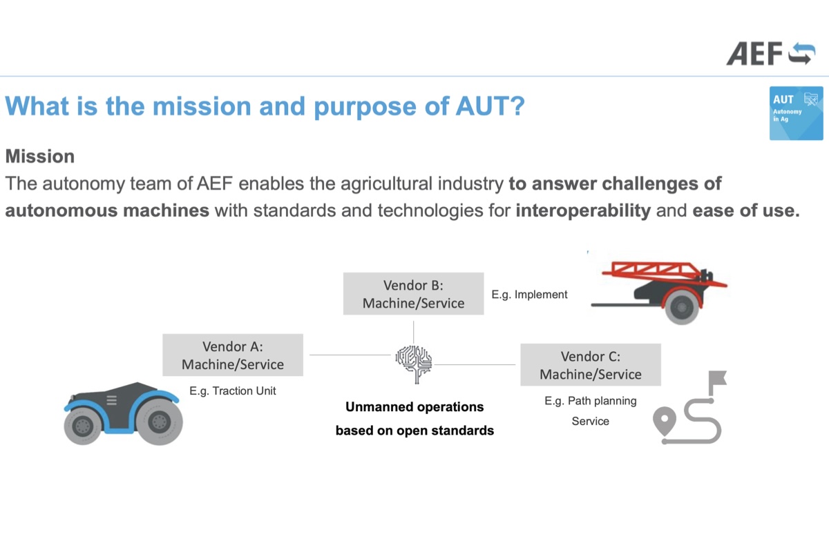 La mission del gruppo AUT dell'Aef è favorire l'interoperabilità tra unità di trazione autonome e attrezzature